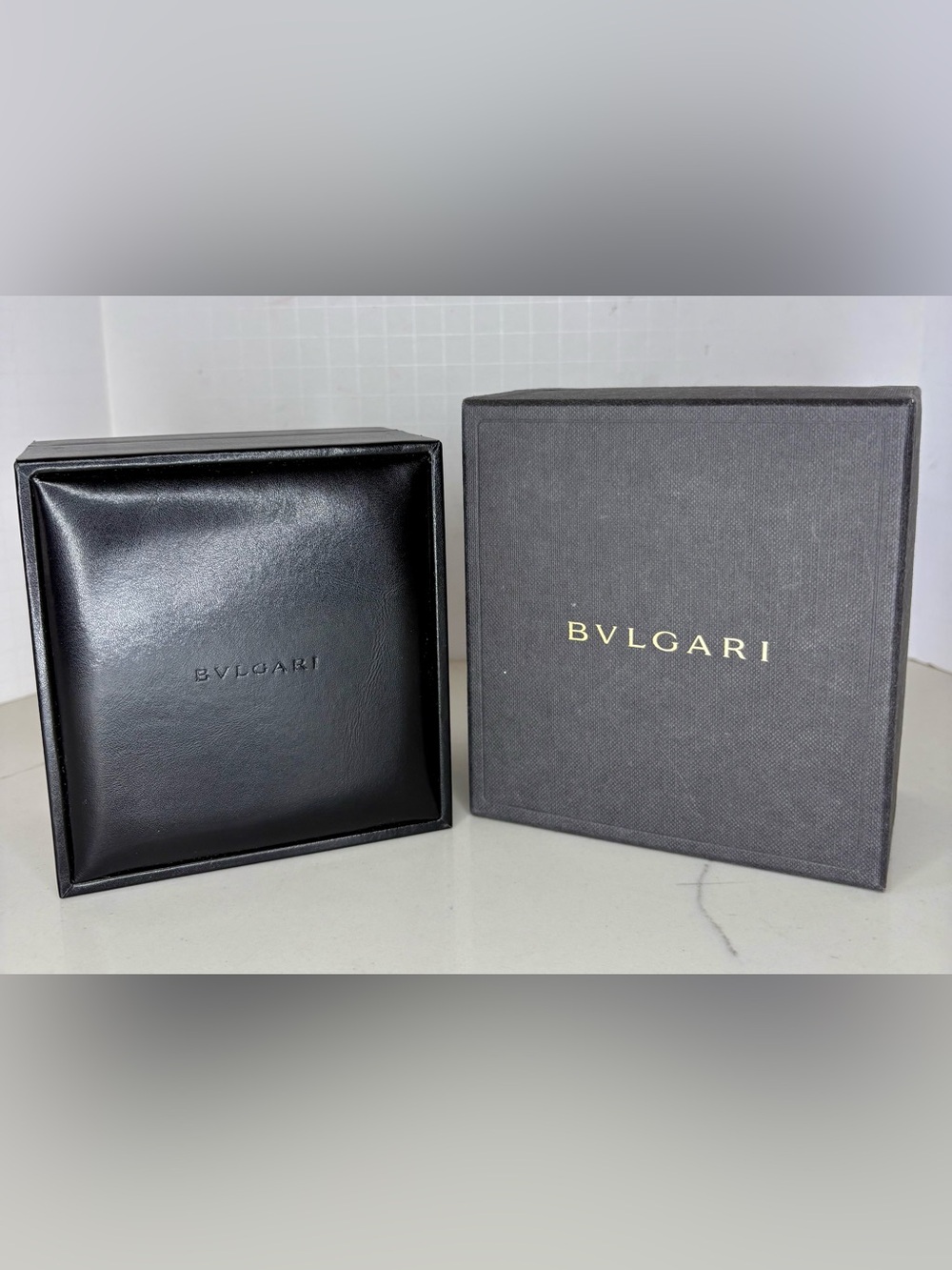 Bulgari Jewelry Leather & Suede Gift Box